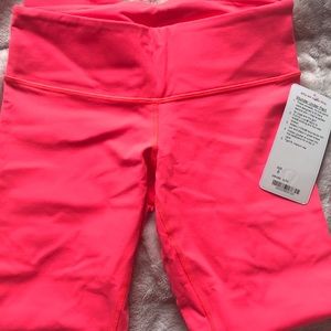 Lululemon Wunder Under Pant in Hot Coral